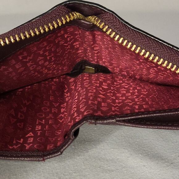 KATE SPADE NEW YORK BURGUNDY LEATHER WALLET – ZIP AROUND – MULTI-COMPARTMENT - Picture 6 of 10
